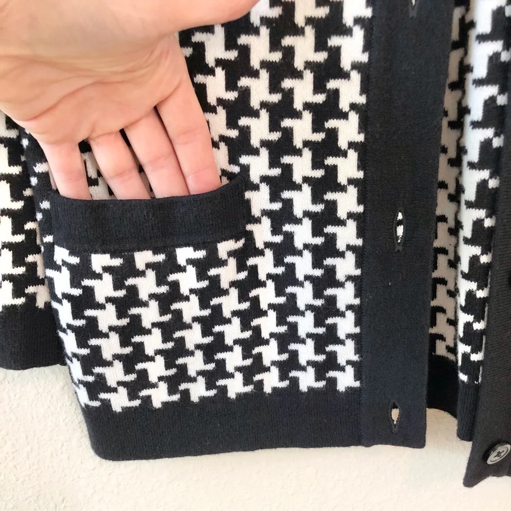 LAND’S END Houndstooth Jacket - Picture 4 of 7
